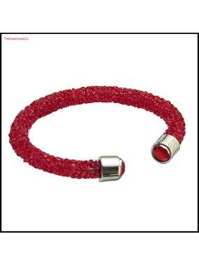 Sparkling Full Rhinestone Open Cuff Bangle Bracelet for Women